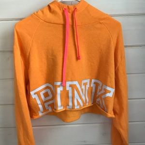 PINK victoria’s secret cropped sweatshirt